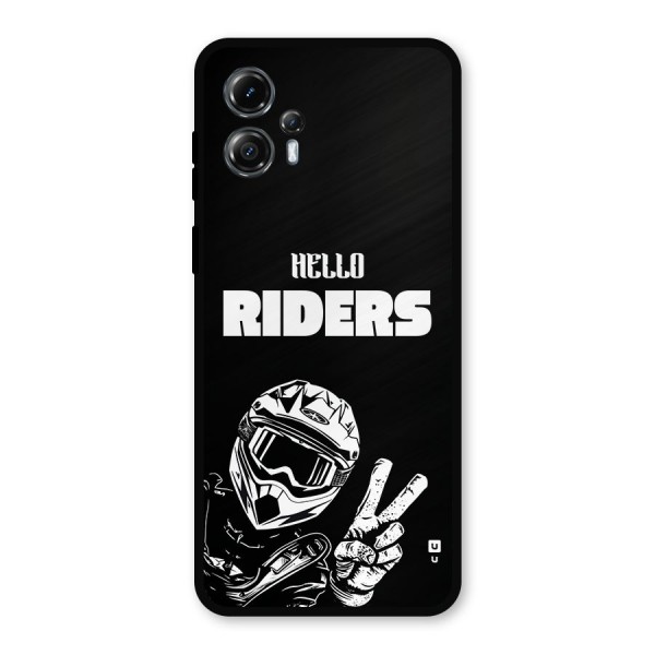 Hello Riders Metal Back Case for Moto G13