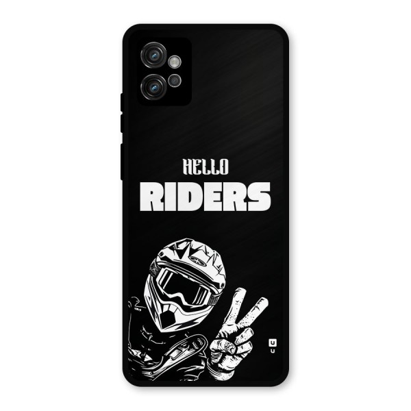 Hello Riders Metal Back Case for Moto G32