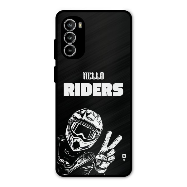 Hello Riders Metal Back Case for Moto G52