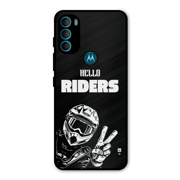 Hello Riders Metal Back Case for Moto G71 5G