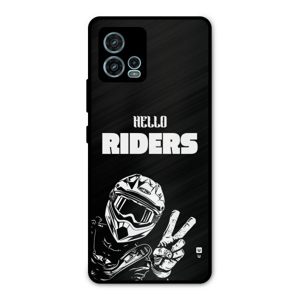 Hello Riders Metal Back Case for Moto G72