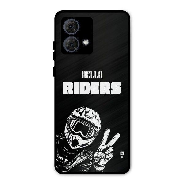 Hello Riders Metal Back Case for Moto G84