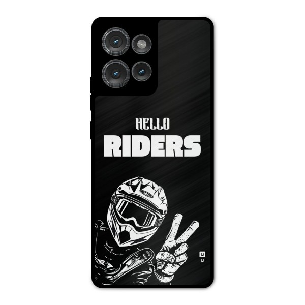 Hello Riders Metal Back Case for Motorola Edge 50