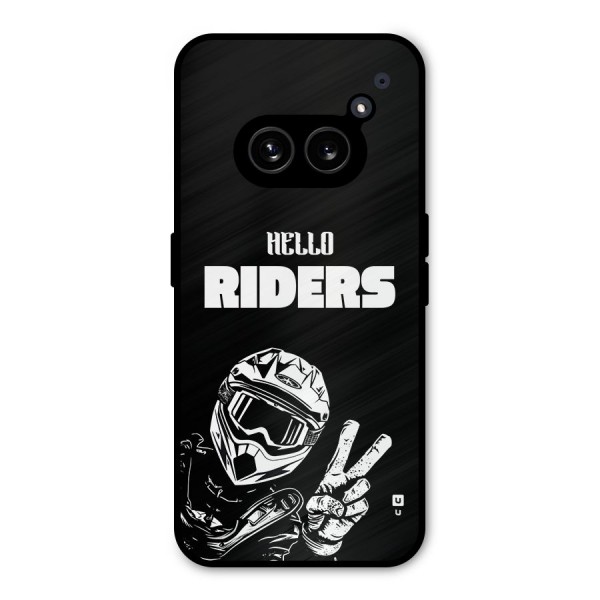 Hello Riders Metal Back Case for Nothing Phone 2a Plus