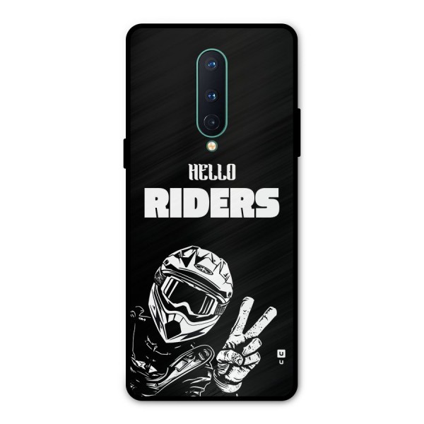 Hello Riders Metal Back Case for OnePlus 8