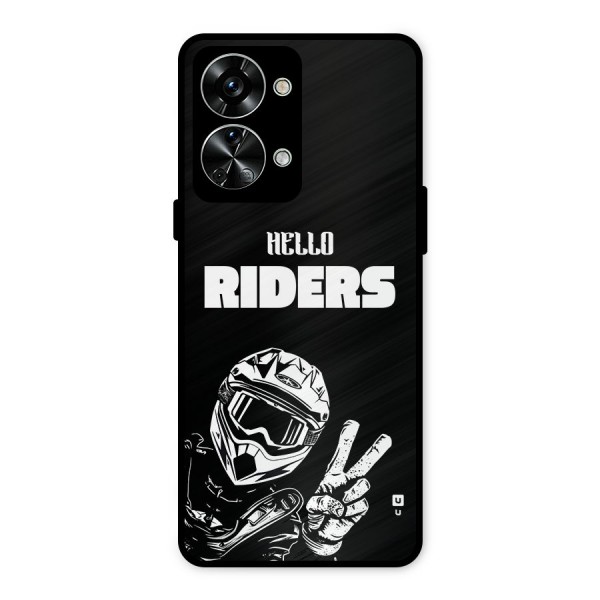 Hello Riders Metal Back Case for OnePlus Nord 2T