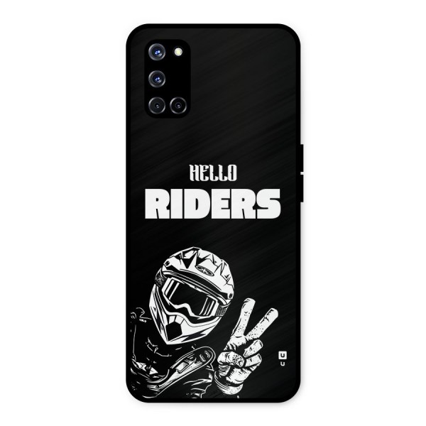 Hello Riders Metal Back Case for Oppo A52