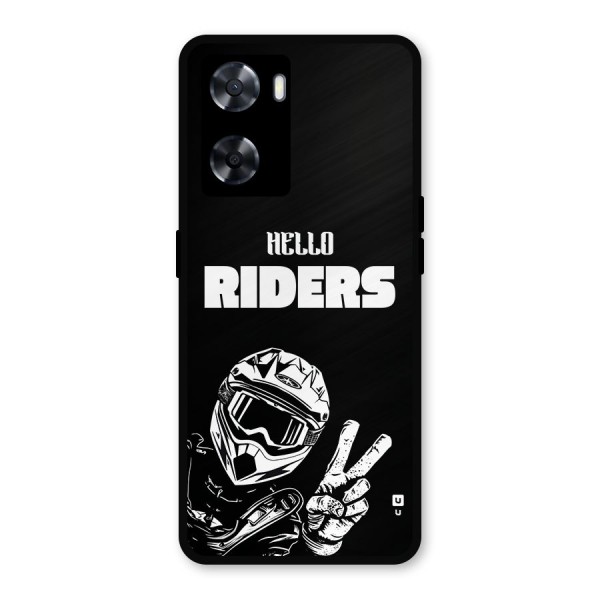 Hello Riders Metal Back Case for Oppo A57 2022