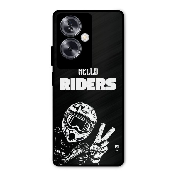 Hello Riders Metal Back Case for Oppo A79 5G