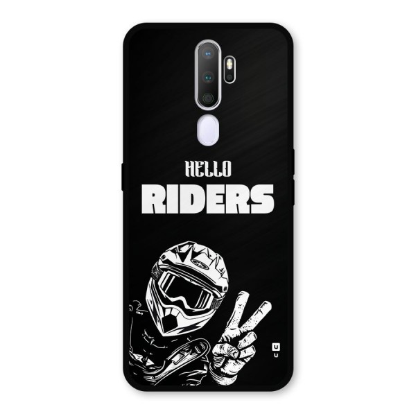 Hello Riders Metal Back Case for Oppo A9 (2020)