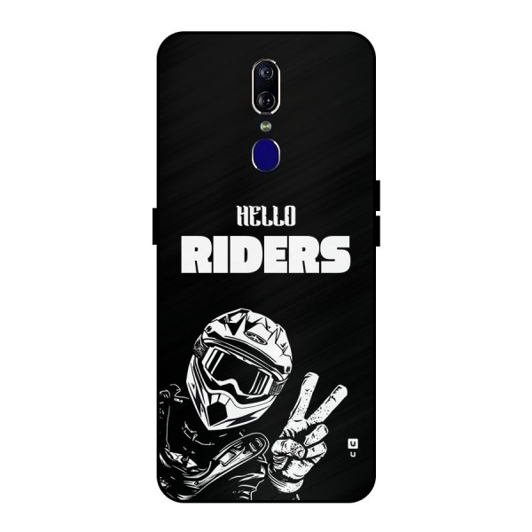 Hello Riders Metal Back Case for Oppo F11