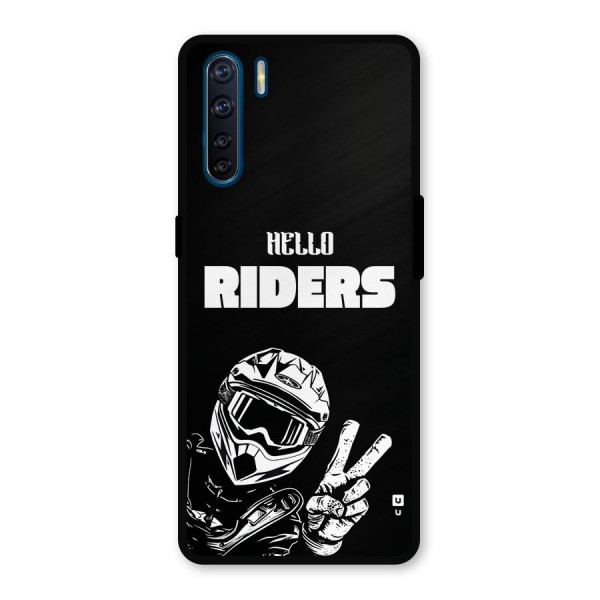 Hello Riders Metal Back Case for Oppo F15