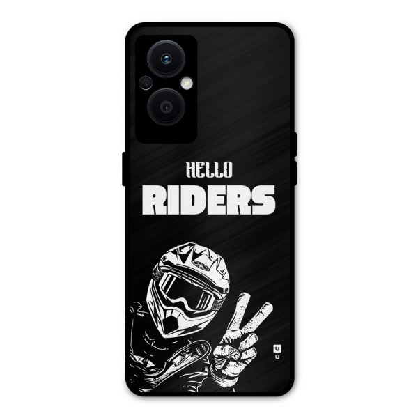 Hello Riders Metal Back Case for Oppo F21 Pro 5G