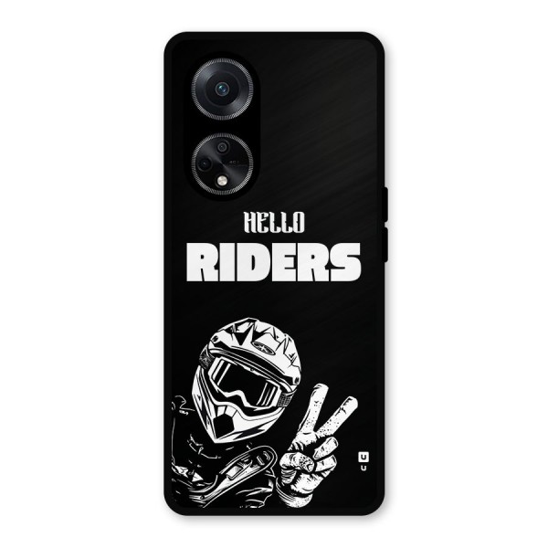 Hello Riders Metal Back Case for Oppo F23