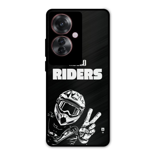 Hello Riders Metal Back Case for Oppo F25 Pro