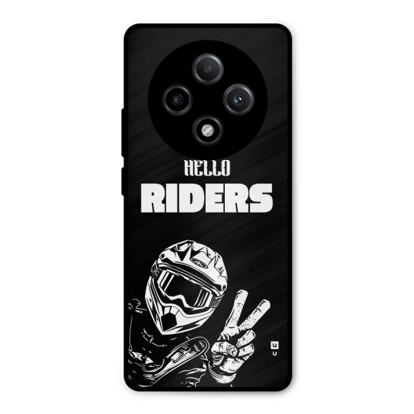 Hello Riders Metal Back Case for Oppo F27 Pro Plus