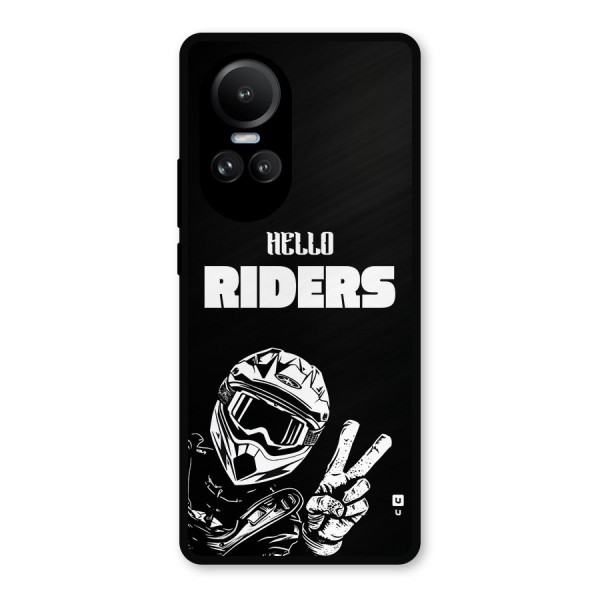 Hello Riders Metal Back Case for Oppo Reno10