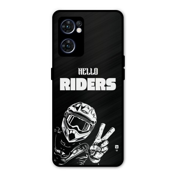 Hello Riders Metal Back Case for Oppo Reno7 5G