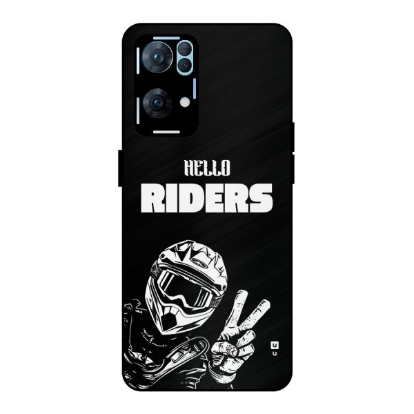 Hello Riders Metal Back Case for Oppo Reno7 Pro 5G