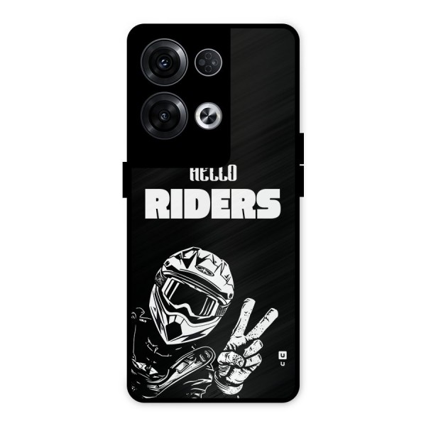 Hello Riders Metal Back Case for Oppo Reno8 Pro 5G