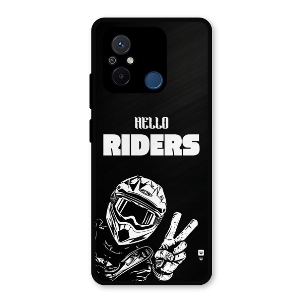 Hello Riders Metal Back Case for Poco C55