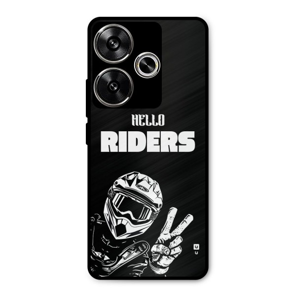 Hello Riders Metal Back Case for Poco F6