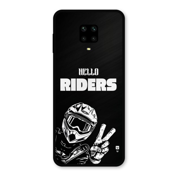 Hello Riders Metal Back Case for Poco M2