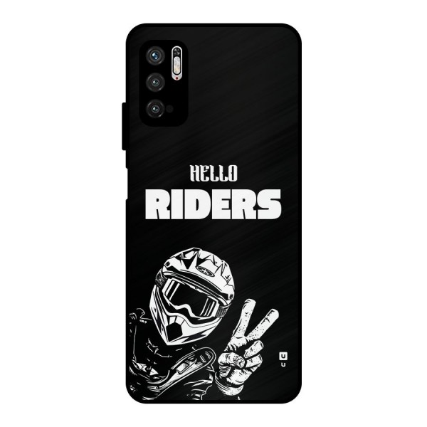 Hello Riders Metal Back Case for Poco M3 Pro 5G