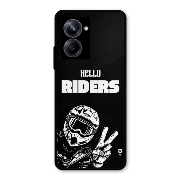 Hello Riders Metal Back Case for Realme 10 Pro