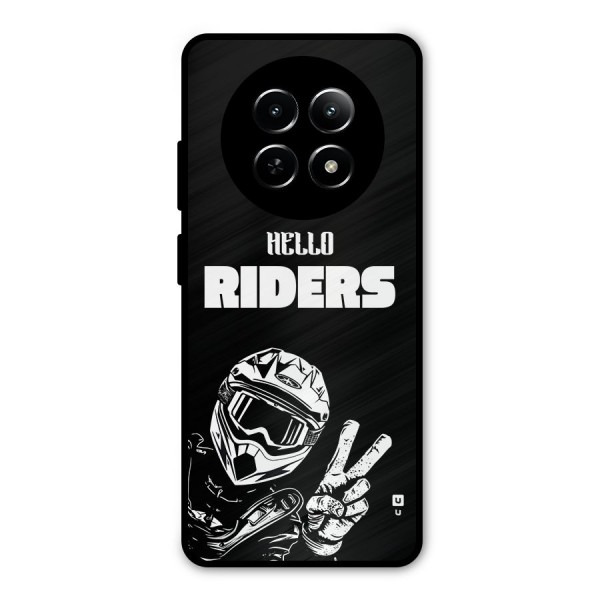 Hello Riders Metal Back Case for Realme 12 5G