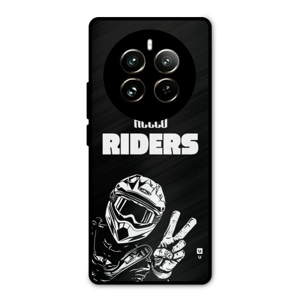 Hello Riders Metal Back Case for Realme 12 Pro