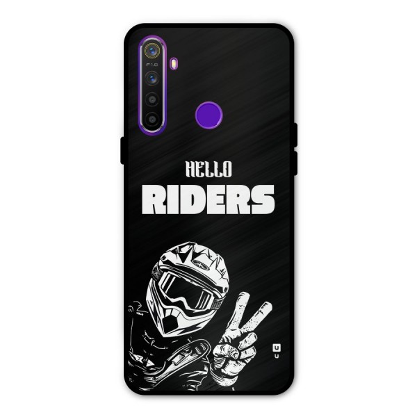 Hello Riders Metal Back Case for Realme 5