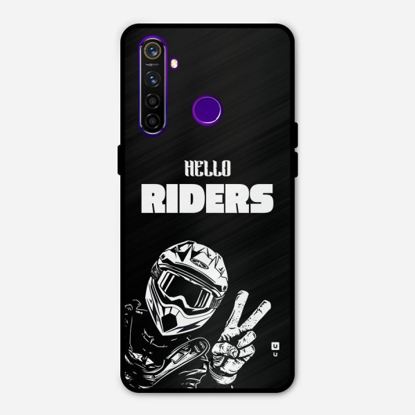 Hello Riders Metal Back Case for Realme 5 Pro