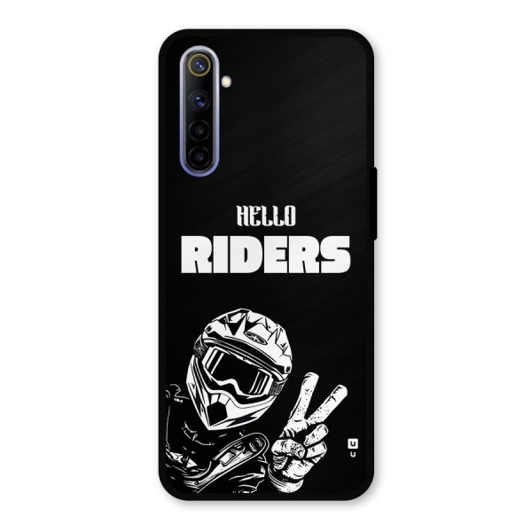 Hello Riders Metal Back Case for Realme 6