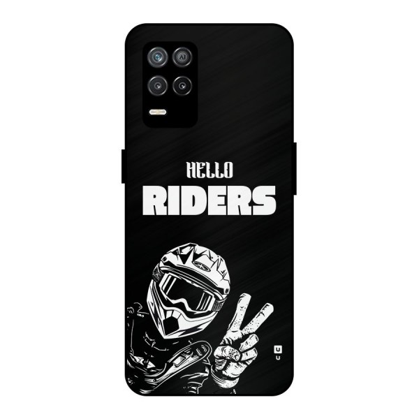 Hello Riders Metal Back Case for Realme 8 5G