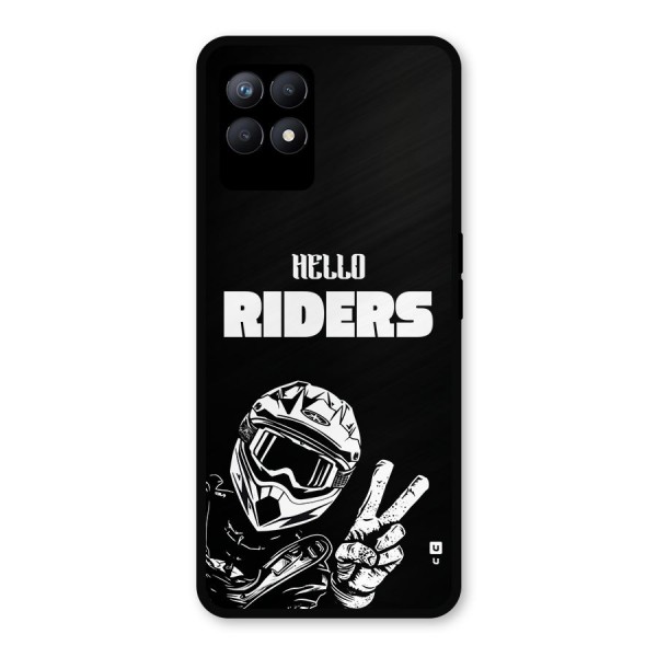 Hello Riders Metal Back Case for Realme 8i