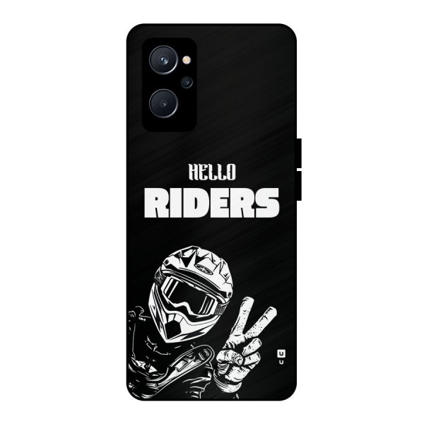 Hello Riders Metal Back Case for Realme 9i 5G