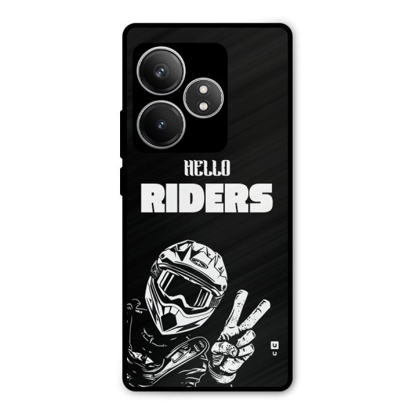 Hello Riders Metal Back Case for Realme GT 6T