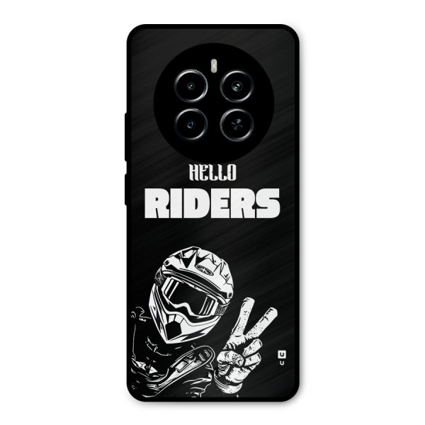 Hello Riders Metal Back Case for Realme P1