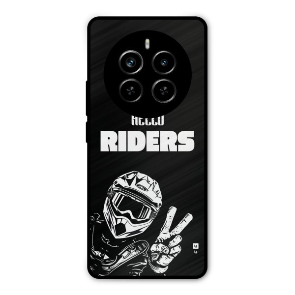 Hello Riders Metal Back Case for Realme P1 Pro