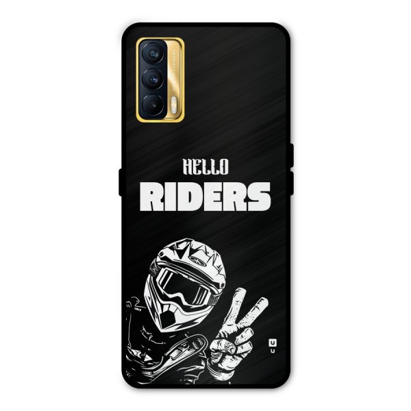 Hello Riders Metal Back Case for Realme X7