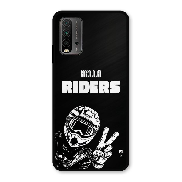 Hello Riders Metal Back Case for Redmi 9 Power