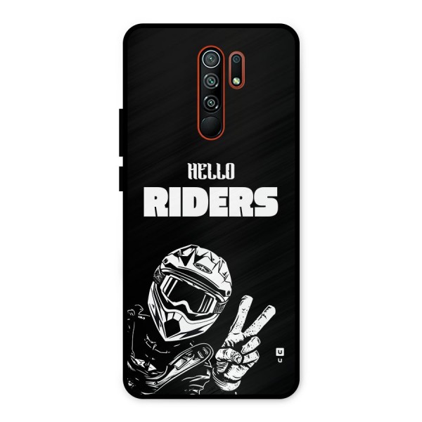 Hello Riders Metal Back Case for Redmi 9 Prime