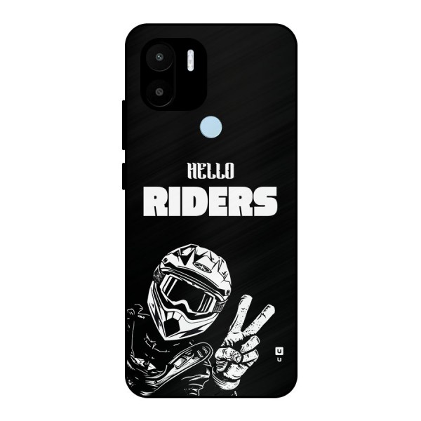 Hello Riders Metal Back Case for Redmi A1 Plus