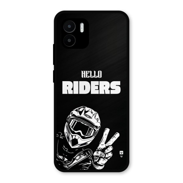 Hello Riders Metal Back Case for Redmi A2