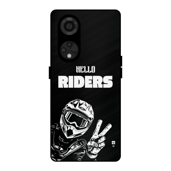 Hello Riders Metal Back Case for Reno8 T 5G