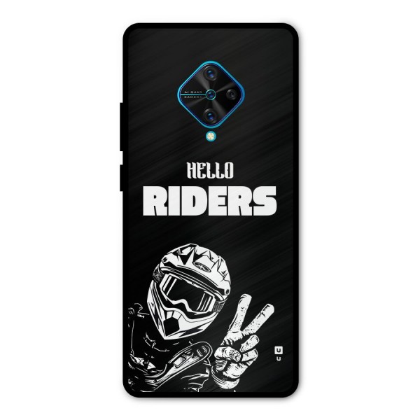 Hello Riders Metal Back Case for Vivo S1 Pro