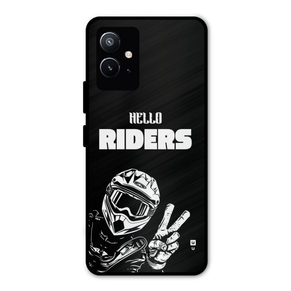 Hello Riders Metal Back Case for Vivo T1 5G