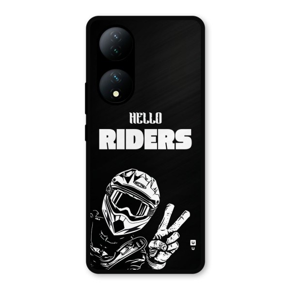 Hello Riders Metal Back Case for Vivo T2