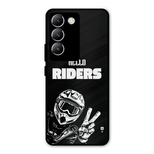 Hello Riders Metal Back Case for Vivo T3 5G